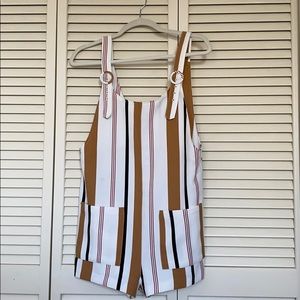 Striped romper